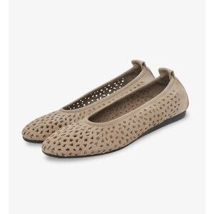 Arche Flats Slip On Made in France Perforated Suede Cutout Shoes 9